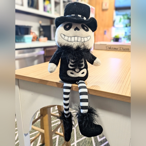 Other - Sitting MR SKULL Skeleton Plush Doll